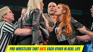 Pro Wrestlers That HATE Each Other in Real Life