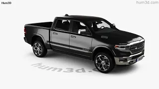 Dodge Ram 1500 Crew Cab Limited 5-foot 7-inch Box 2019 3D model by Hum3D.com