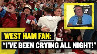 "I'VE WAITED 46 YEARS!" 😭 Great call from an emotional West Ham fan after winning a European cup! 🙏