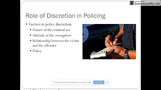 Police Discretion