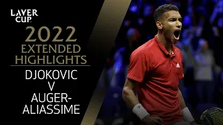 Novak Djokovic v Felix Auger-Aliassime Extended Highlights Laver Cup