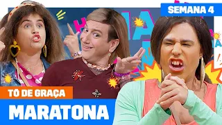 MARATONE a QUARTA semana da NOVA TEMPORADA de TÔ DE GRAÇA! 😂💥 | Humor Multishow