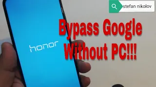 BOOM!!! Honor 10 lite HRY-LX1. Remove Google Account, Bypass FRP.