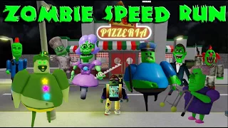 ZOMBIE SPEED RUNS in Barry, Papa Pizza, Ani-Tron, Siren Cop, Mr Funny, Carnival, Gran! Scary Obby