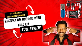 BM 800 Condenser Microphone Zhizuka - Full review ( unboxing, Setup , Audio Tests) in Hindi