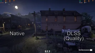 Red Dead Redemption 2 , DLSS vs Native | 1080p | RTX 3060Ti