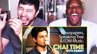 CHAI TIME COMEDY w/ KENNY SEBASTIAN: Newspapers, Speaking Tree & EDM | Reaction by Jaby & Syntell!