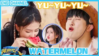 Bailu's famous scene  - Whistle！zhoushen eats watermelon so fast| #keeprunningoriginal