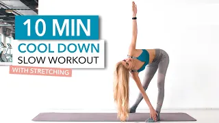 10 MIN COOL DOWN ROUTINE - slow workout, suitable for nighttime // No Equipment I Pamela Reif