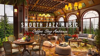 Warm Jazz Music & Cozy April Coffee Shop Ambience | Relaxing Smooth Piano Jazz Music for Study,Sleep