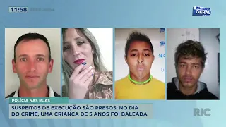 Suspeito de execução é preso em São José dos Pinhais; criança de 5 anos e casal foram baleados