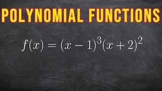 How To Graph Polynomial Functions Using End Behavior, Multiplicity & Zeros - Part 1