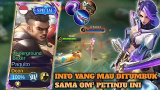 BEST BUILD PAQUITO ITEM FULL DAMAGE!! SATU KALI COMBO LANGSUNG MOKAT!! - Mobile legends