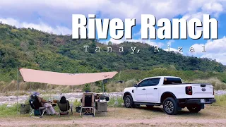HOT SUMMER CAMPING, COZY CAMPING, CAMPING BY THE RIVER, TROPICAL, RIVER RANCH