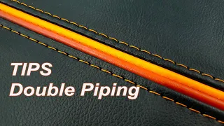 UPHOLSTERY  TIPS - How you can make a double Piping - MECA