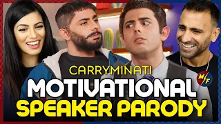 MOTIVATIONAL SPEAKER PARODY | CARRYMINATI - REACTION!!