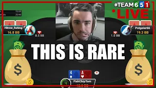 This is a very rare situation in Highstakes Poker I Highstakes Spin and Go LIVE