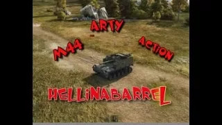 World of tanks - M44 artillery action