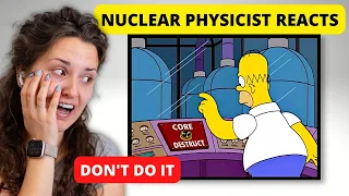 Nuclear Physicist Reacts to THE SIMPSONS - Homer DESTROYS Springfield