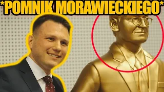 Mentzen i jego ZŁOTY POMNIK MORAWIECKIEGO