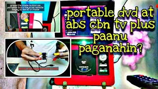 how to connect portable dvd on abs-cbn tv plus