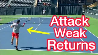 You Need To Attack Early In The Point (Tennis Singles Strategy)