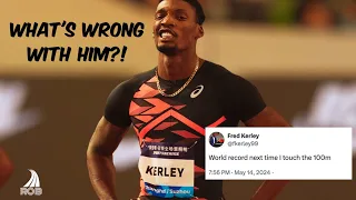 He just PROMISED to BREAK the 100M World Record in his NEXT RACE! || Is Fred Kerley INSANE?!