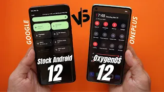 Stock Android Pixel Android 12 vs OxygenOS 12 - What's missing? Ft. MATERIAL YOU ❤