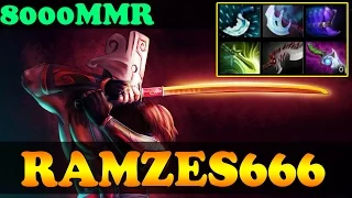 Dota 2 - RAMZES666 8000 MMR Plays Juggernaut Vol 1 - Ranked Match Gameplay!