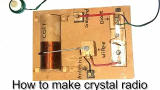 How to make Crystal Radio | Foxhole Radio | Crystal Radio | Homemade radio