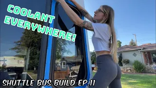 Sealing the Windows when disaster strikes and Plans for the FUTURE! - BUS CONVERSION EP.11