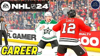 FIGHT NIGHT in CHICAGO!!! NHL 24 Be a Pro Career Mode Part 36!