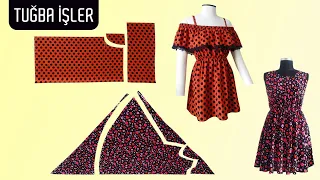 Very Easy Summer Dresses Cutting and Sewing | Tuğba İşler