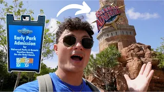 How many rides can I do during Early Park Admission at Universal's Islands of Adventure?