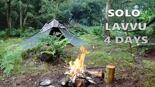 Solo Camp | Canvas Lavvu Tent | Hammock | Tarp