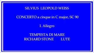 SILVIUS  LEOPOLD WEISS CONCERTO a cinque in C major, SC 90 I.