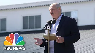 'Step Down!' Belarusian President Heckled By Factory Workers | NBC News NOW