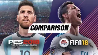 Fifa 18 vs PES 2018: Ultimate Comparison (Graphics, Gameplay & Animations)