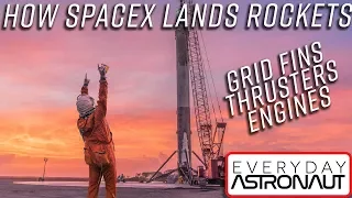 How SpaceX lands the Falcon 9: Grid Fins, Thrusters and Engines!