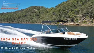 2006 Sea Ray 220 Select with a 2021 Mercruiser 300Hp! Test drive and walkthrough with Dan Jones