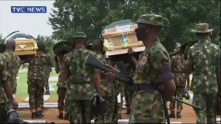 Service Chief, Defence Ministers Present for Officer Burial at Military Cemetery