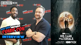 James McAvoy Interview “Lord Asriel Belacqua” | His Dark Materials Season 3 | HBO Max | NYCC 2022