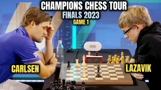 Magnus Carlsen (2818) VS. Denis Lazavik (2509) || CHAMPIONS CHESS TOUR FINALS 2023 || GAME 1