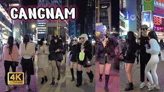 [4K] 대한민국의 강남의 밤거리 언제나 핫한 곳 😎😎😎 Seoul of korea, nightlife, gangnam night walk, 4k walk korea