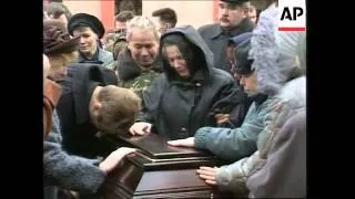 Funeral of special police forces officer killed during Moscow siege