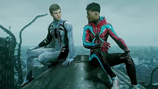 Spider-Man's reaction to Miles Morales new suit