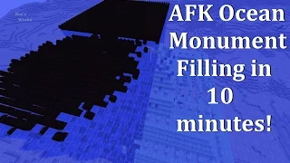 AFK Ocean Monument filling in 10 minutes! and much MORE!  | Minecraft