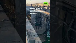 Crimea bridge: Russia releases footage of damage