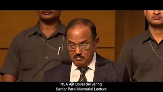 NSA Ajit Doval delivers Sardar Patel Memorial Speech 2018