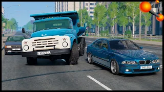 ZIL 600 Hp! FAST DRIVING In CITY! - BeamNg Drive